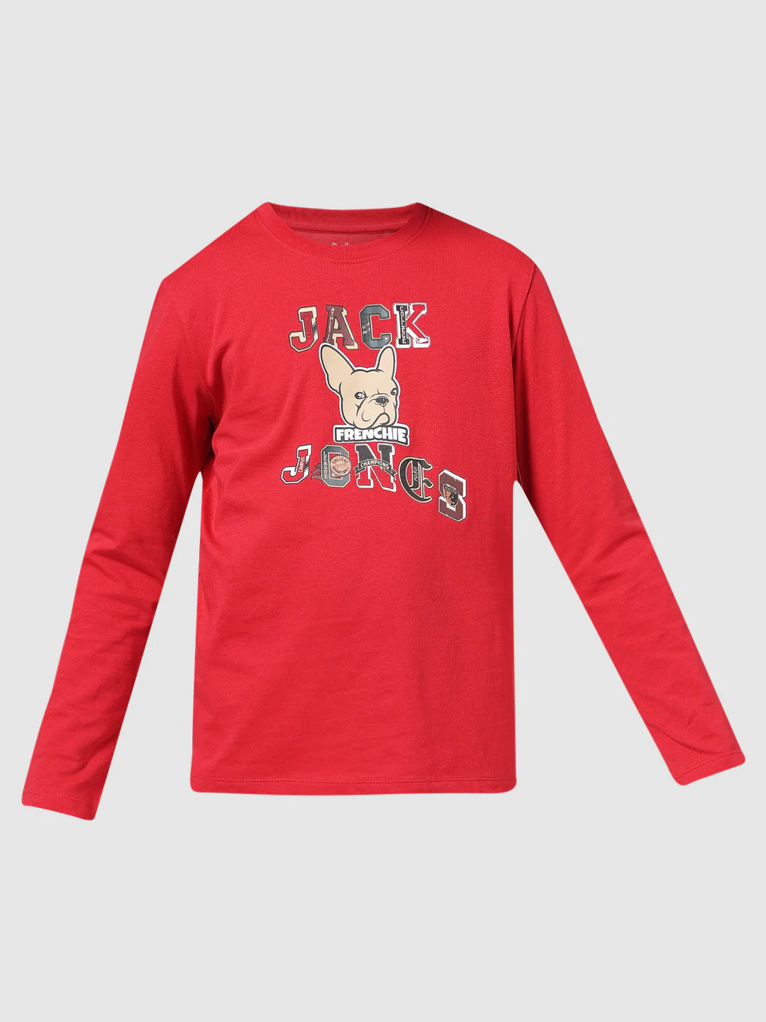Boys Red Printed Cotton T-shirt - Image 7