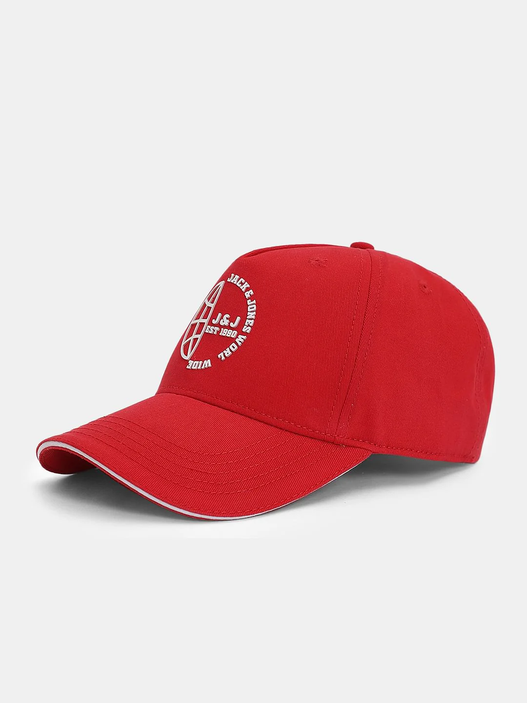 Red Logo Print Baseball Cap - Image 2