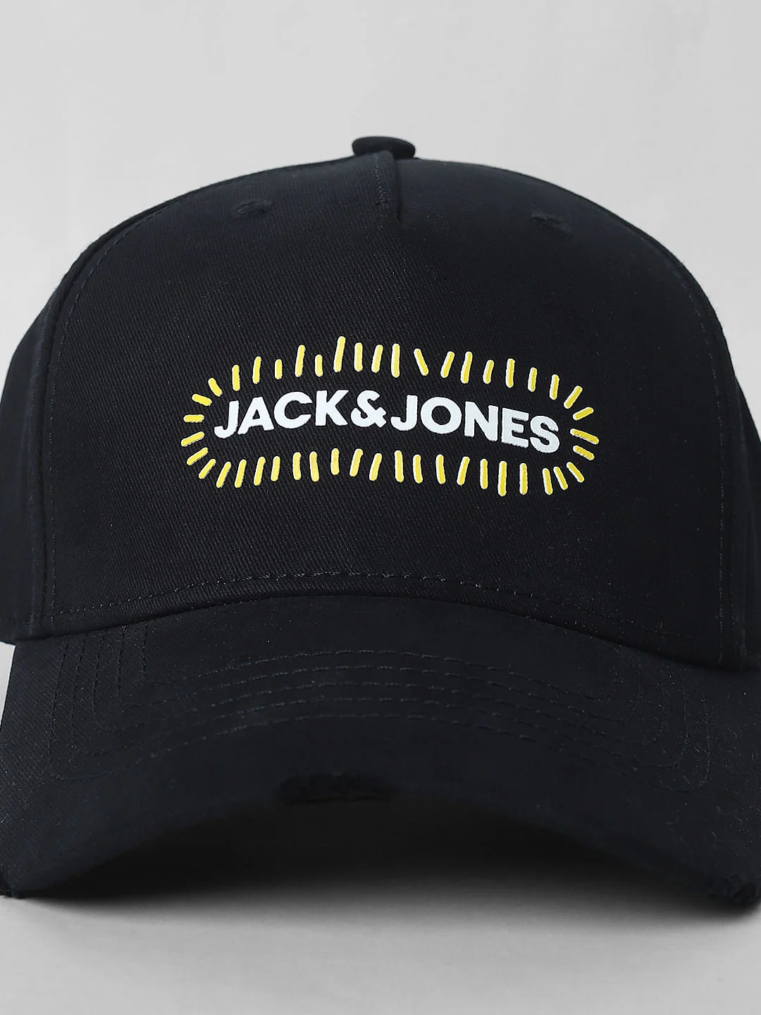Black Logo Print Baseball Cap - Image 6