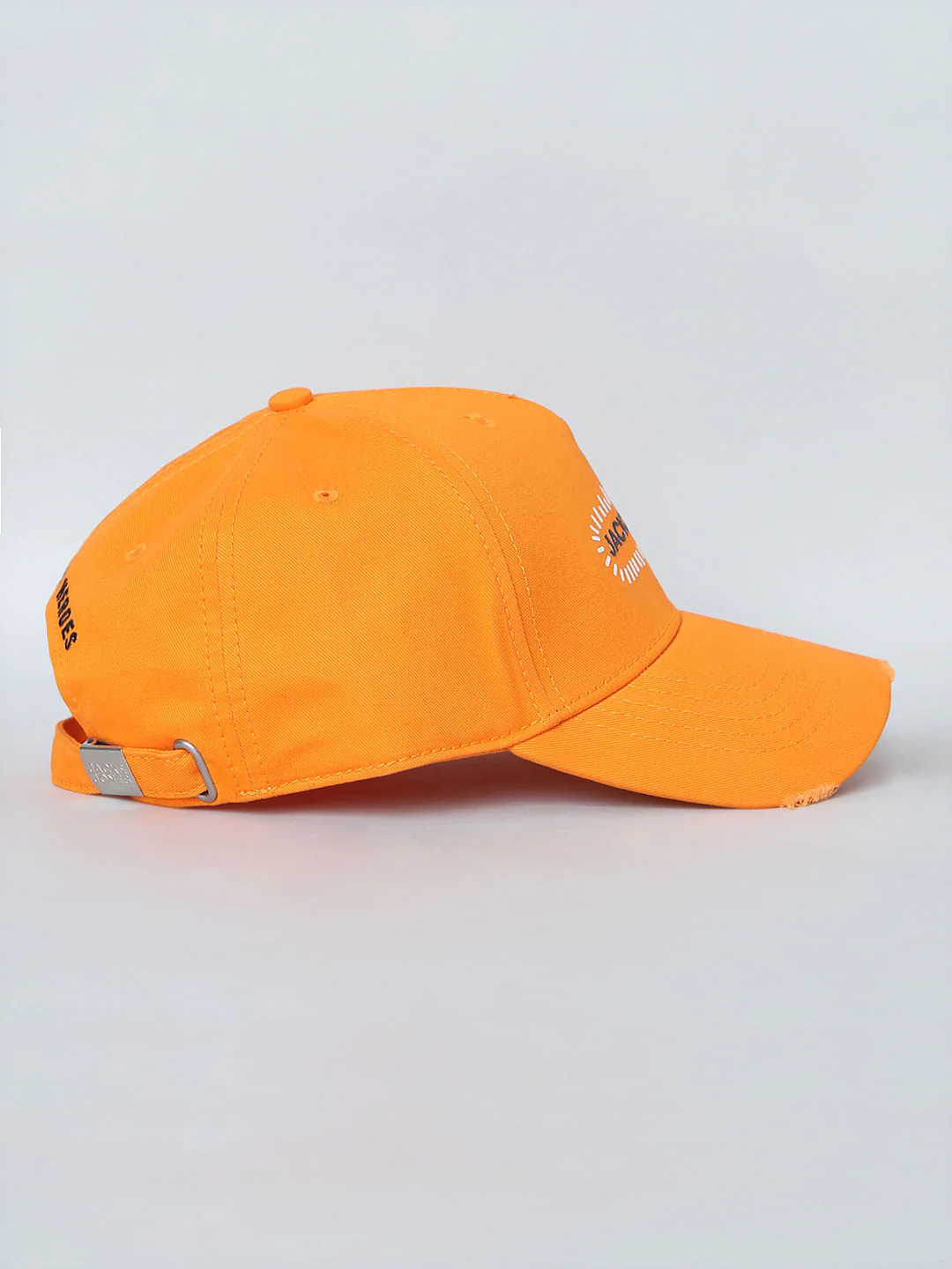 Golden Yellow Logo Print Baseball Cap - Image 3