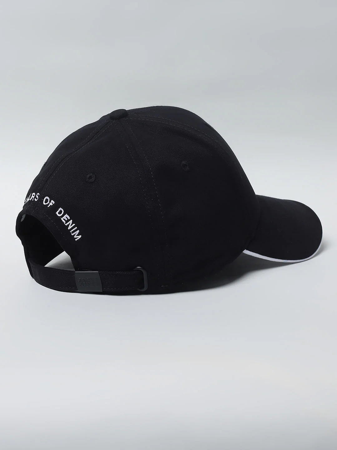 Black Contrast Logo Print Baseball Cap - Image 4