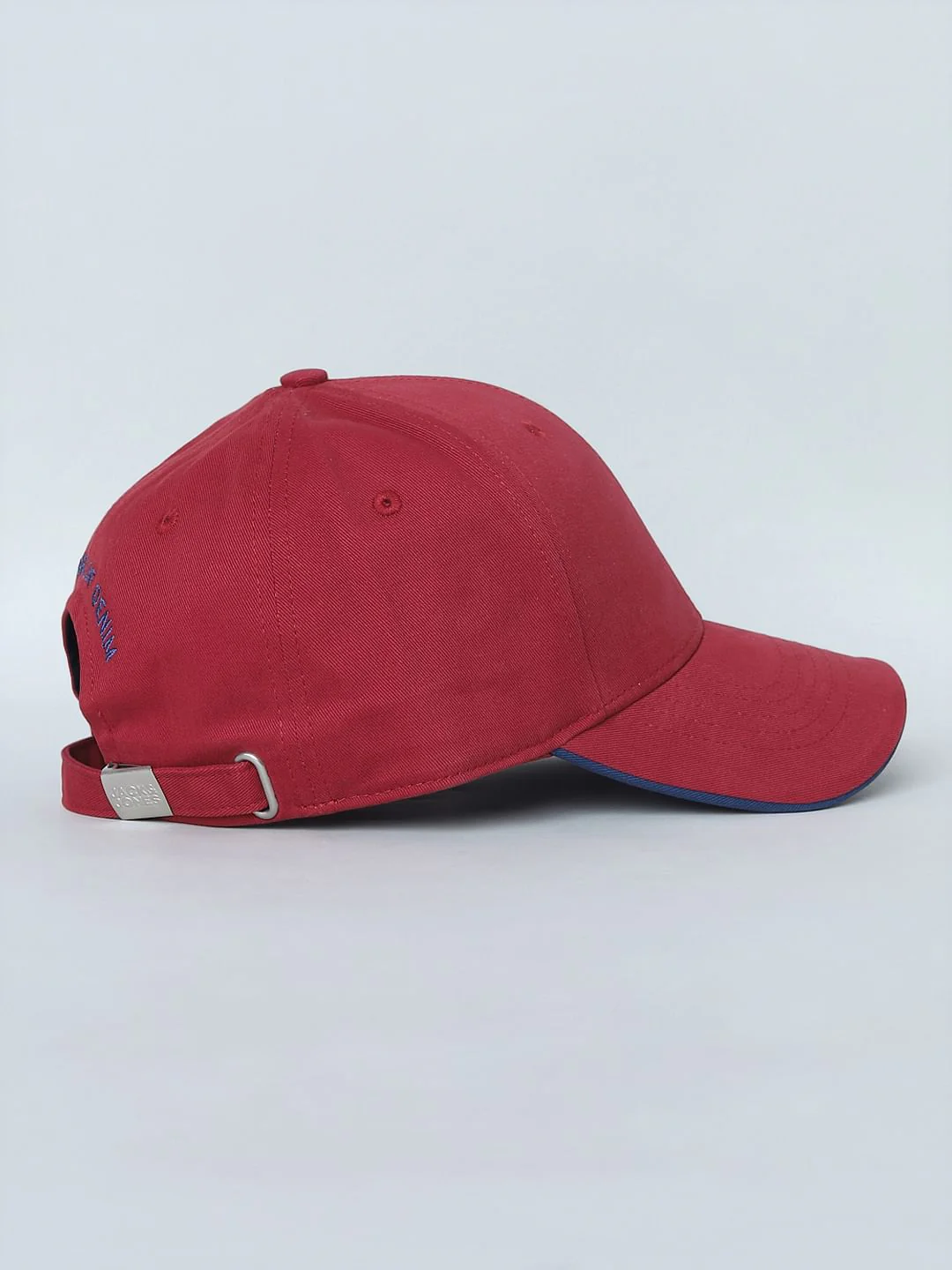 Red Contrast Logo Print Baseball Cap - Image 3