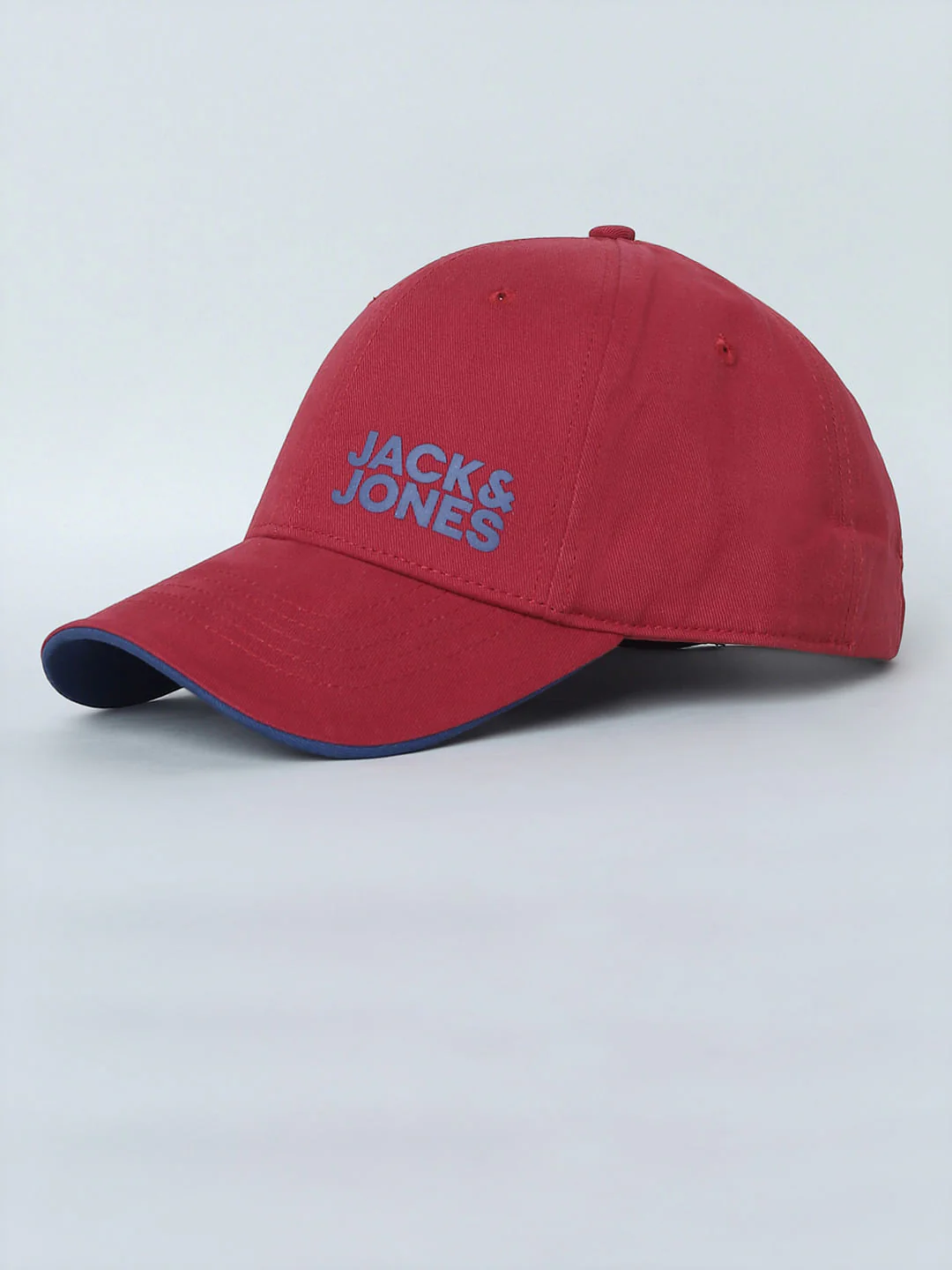 Red Contrast Logo Print Baseball Cap - Image 5