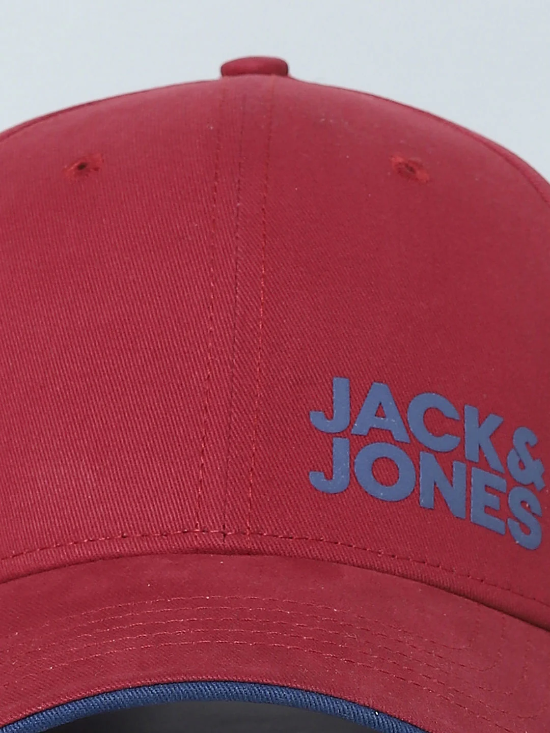 Red Contrast Logo Print Baseball Cap - Image 6