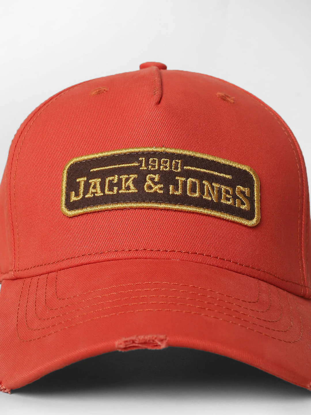 Orange Embroidered Logo Baseball Cap - Image 6
