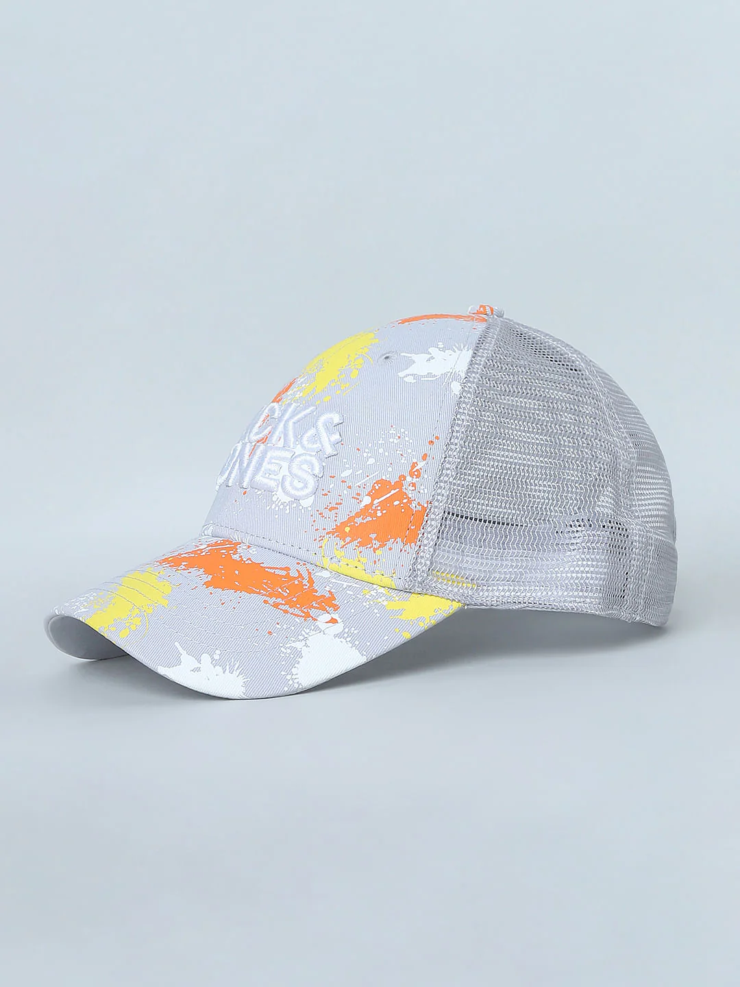 Grey Splash Print Cap - Image 3