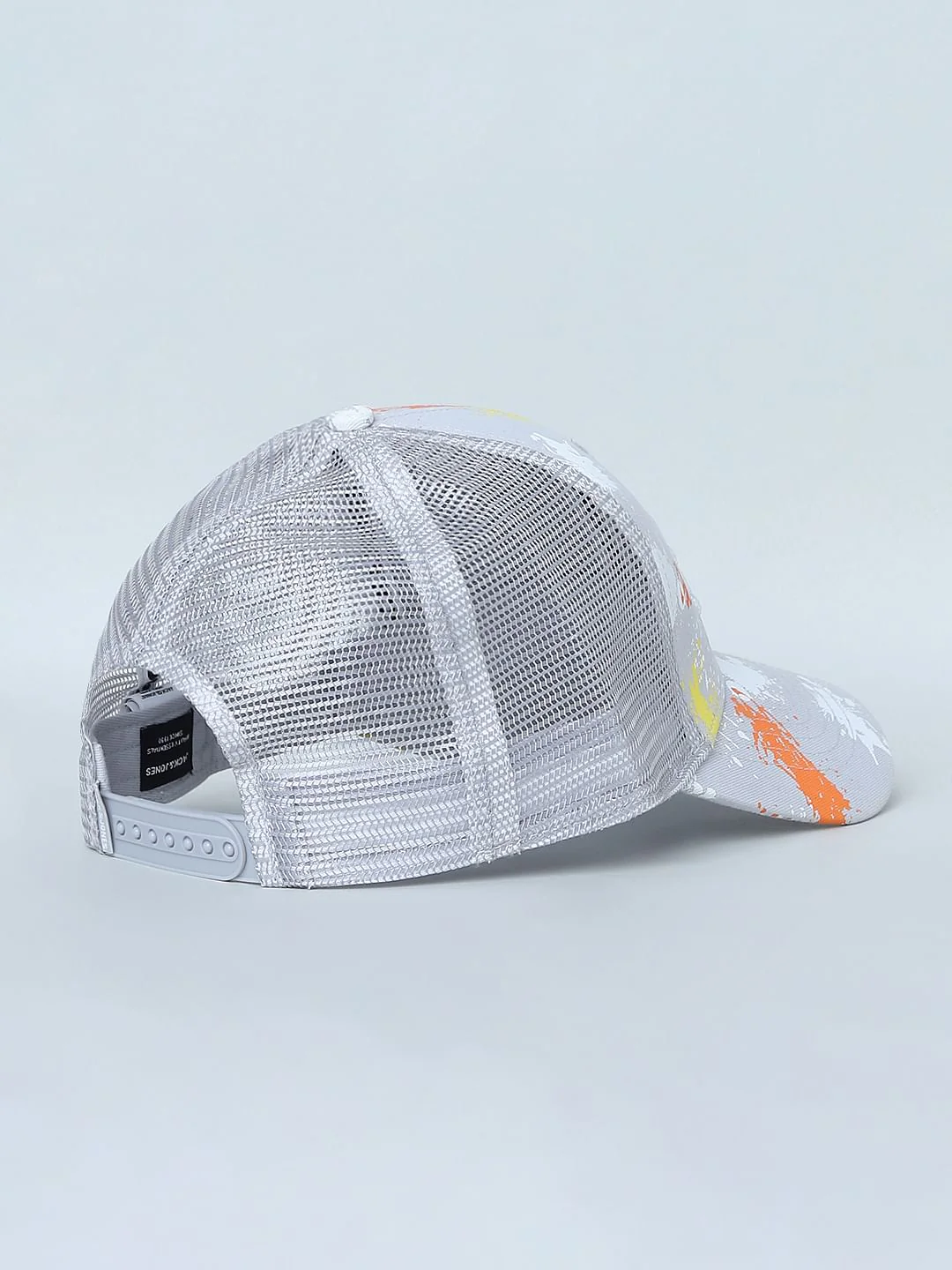 Grey Splash Print Cap - Image 5