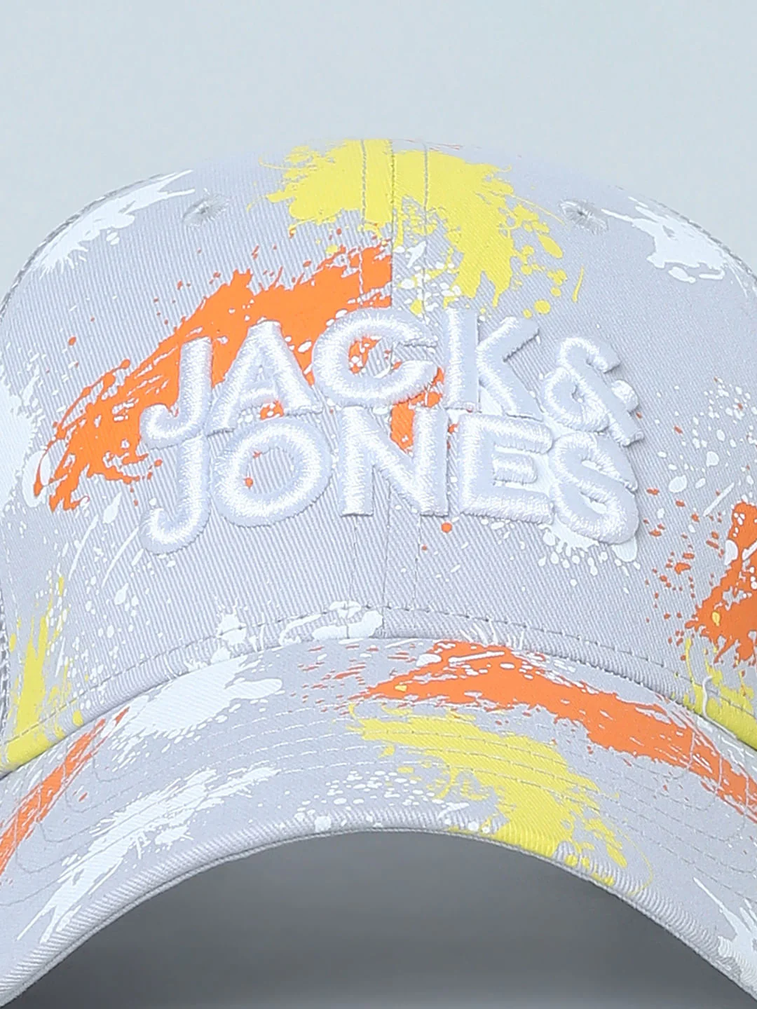 Grey Splash Print Cap - Image 6