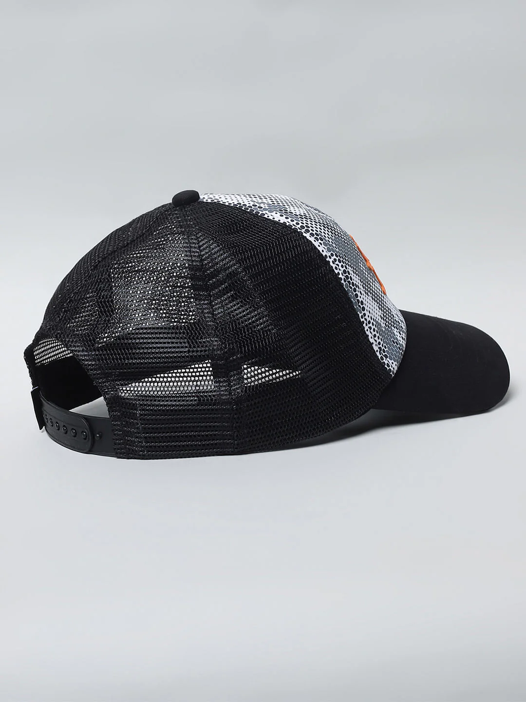Black Camo Print Mesh Cap - Image 4