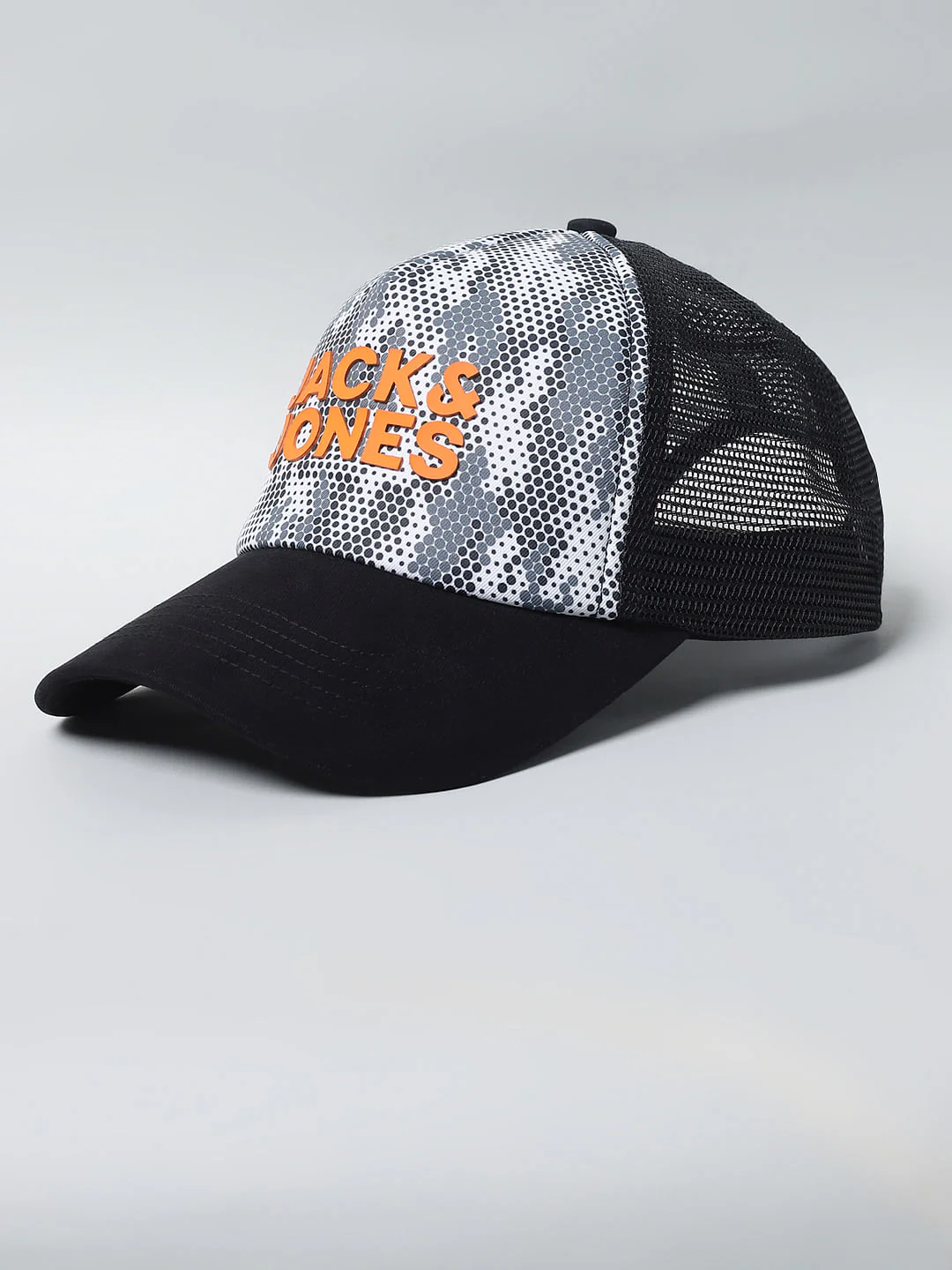 Black Camo Print Mesh Cap - Image 5