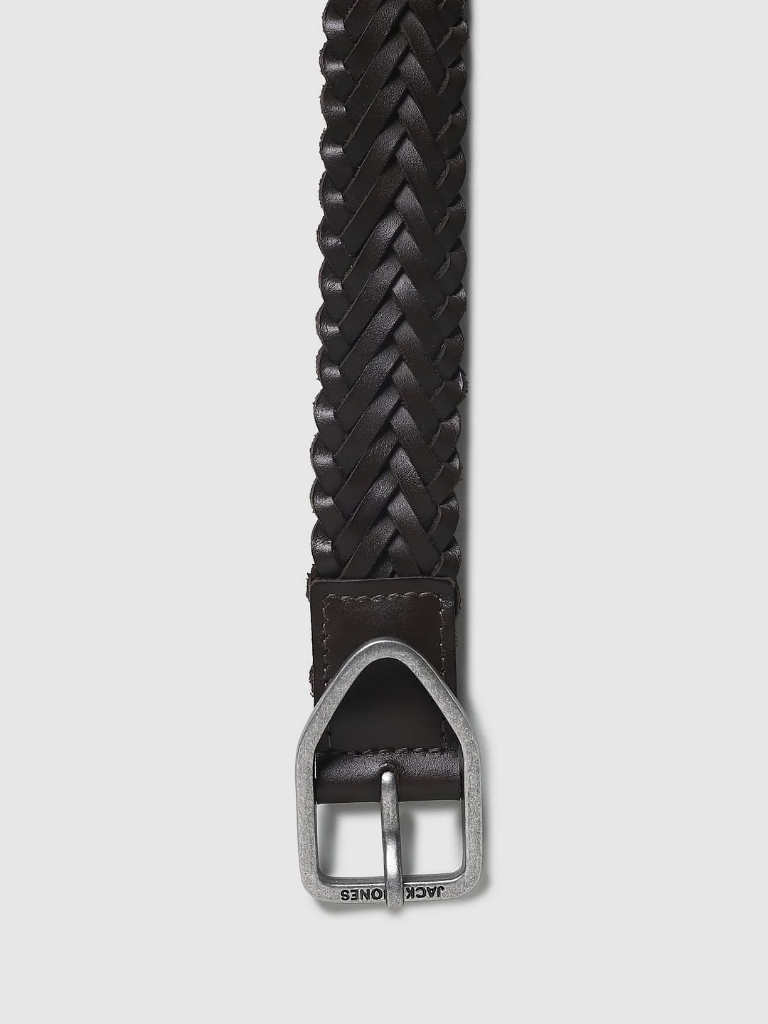 Brown Woven Leather Belt - Image 4
