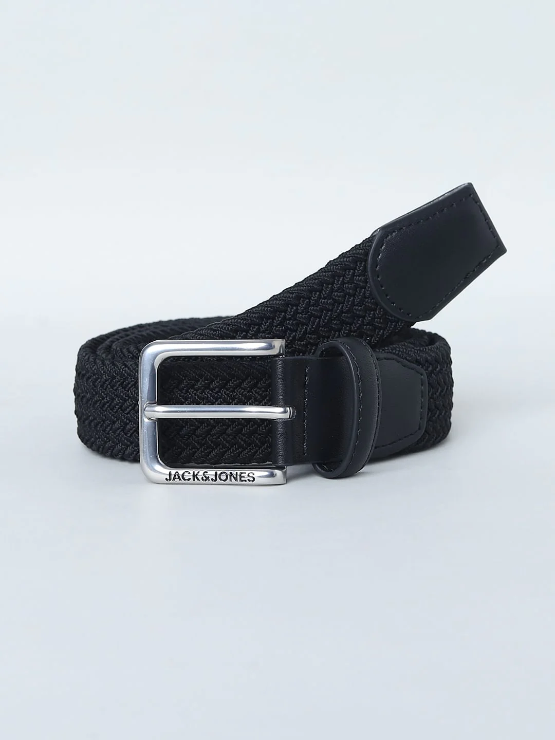Black Woven Braided Belt - Image 2