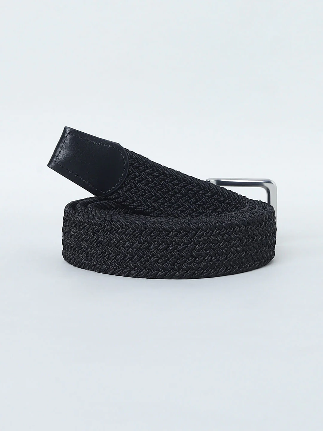 Black Woven Braided Belt - Image 3