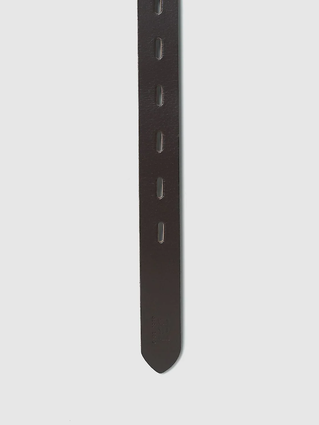 Brown Leather Cut-Out Detail Belt - Image 5