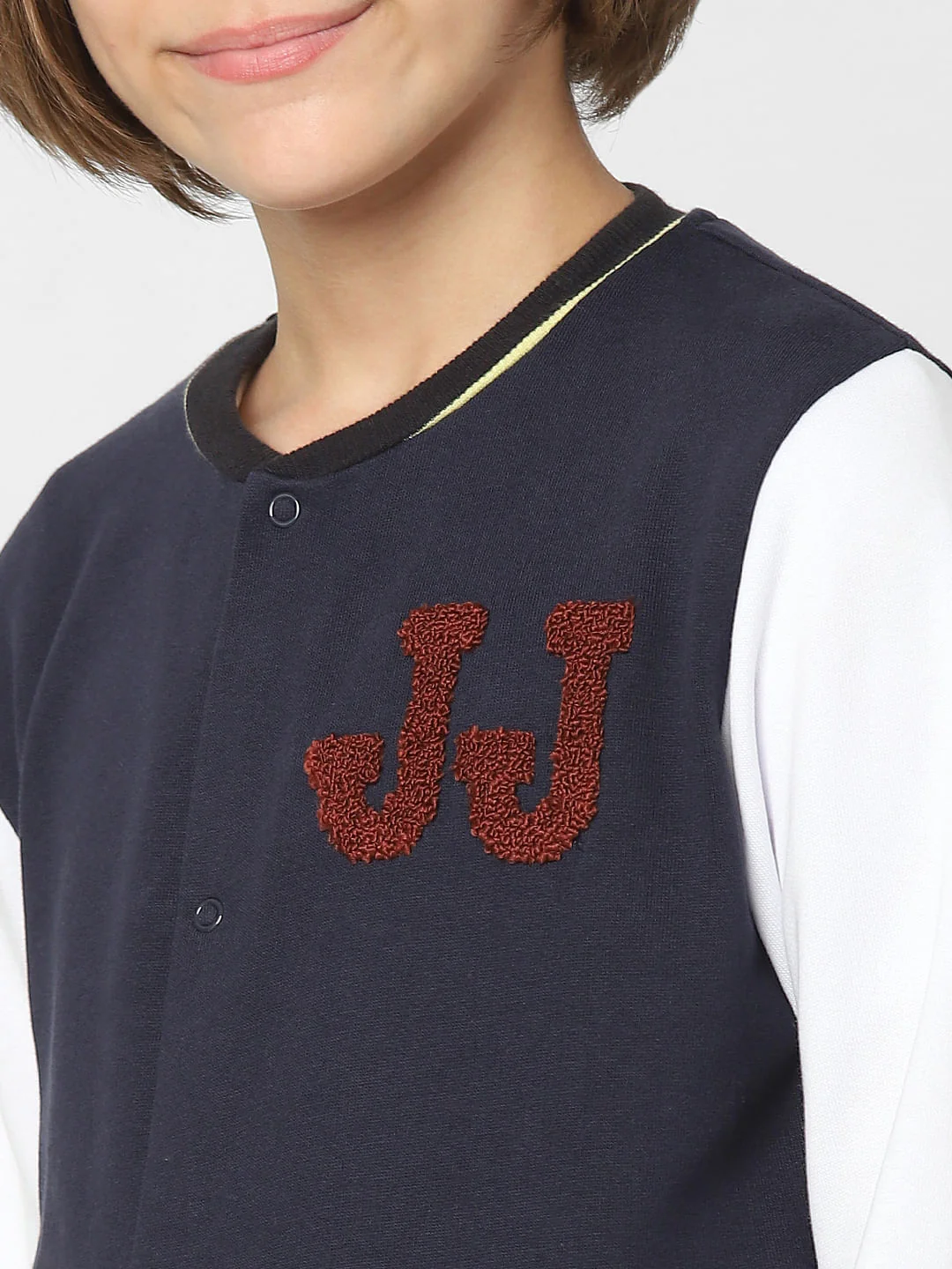 Boys Navy Blue Bomber Jacket - Image 5
