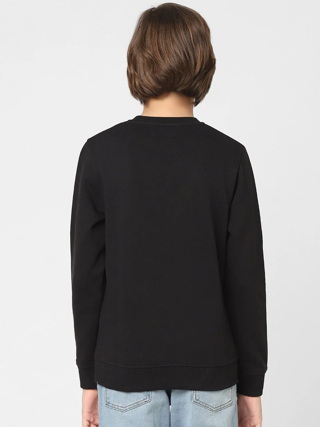 Boys Black Typographic Print Sweatshirt - Image 4