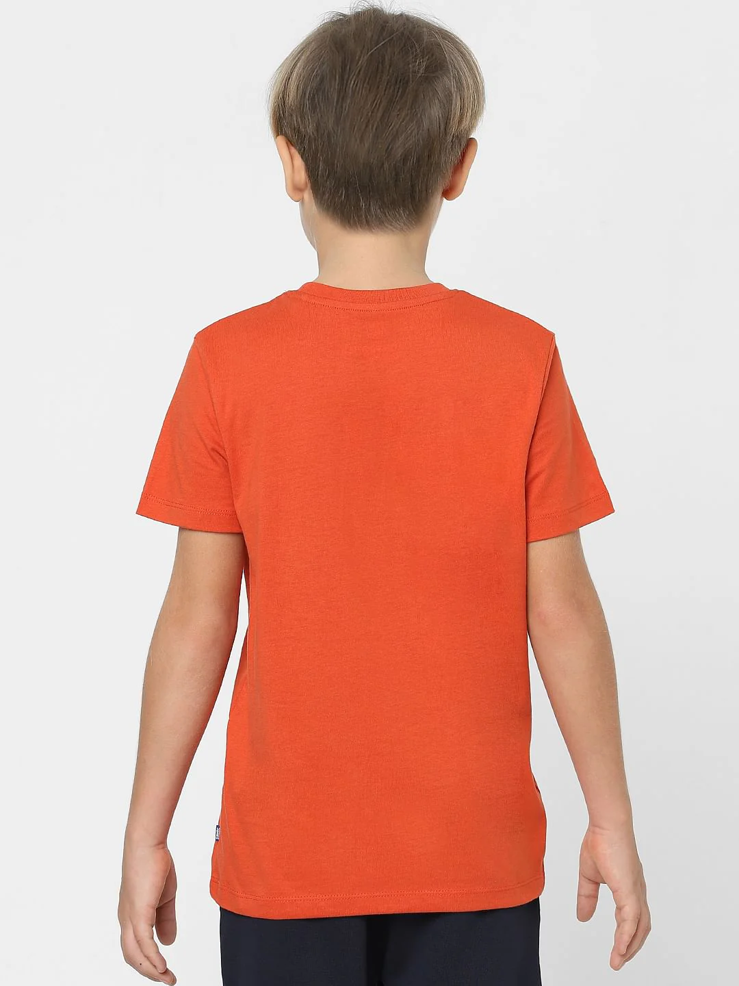 Boys Red Graphic Print Crew Neck T-shirt - Image 4