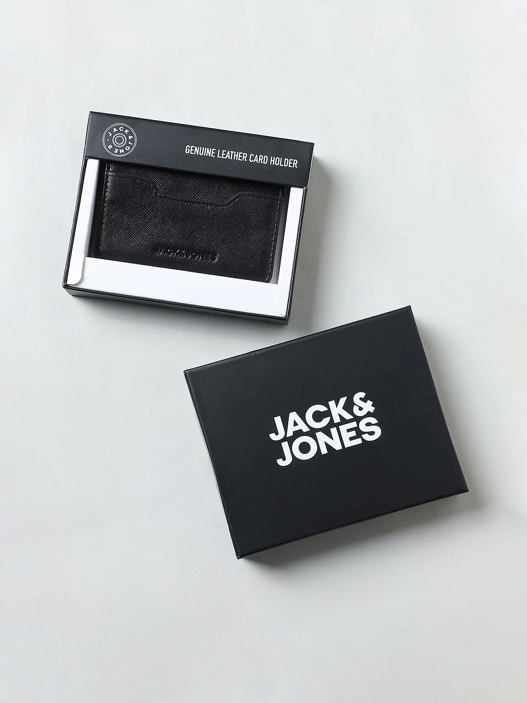 Black Premium Leather Card Holder - Image 7