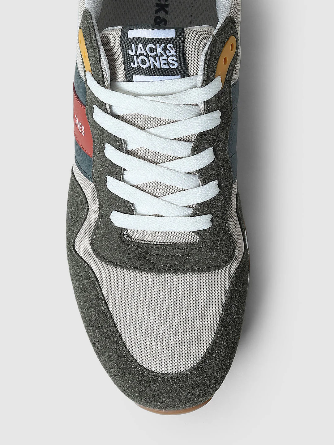 Olive Green Colourblocked Sneakers - Image 7