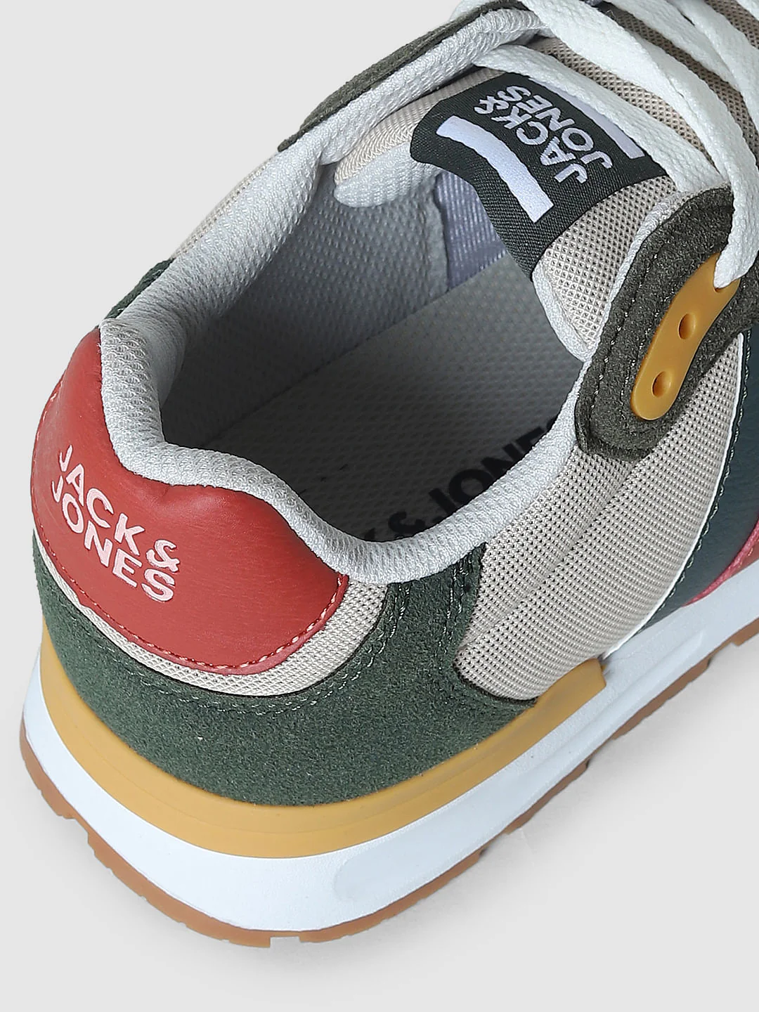 Olive Green Colourblocked Sneakers - Image 8