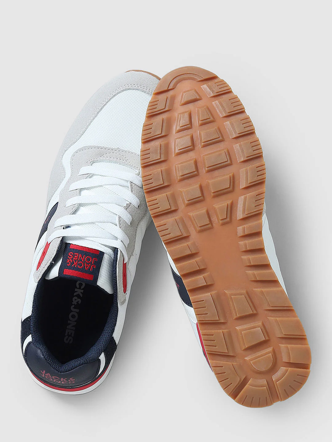 White Colourblocked Sneakers - Image 6