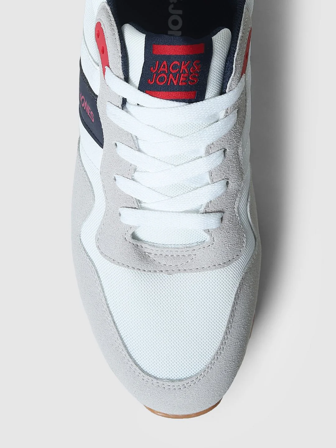 White Colourblocked Sneakers - Image 7
