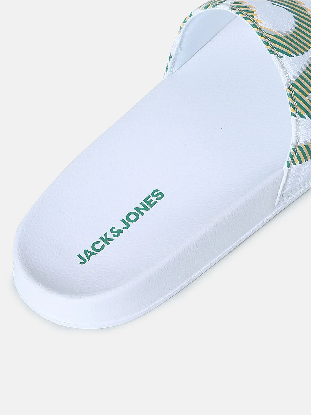 White Logo Print Pool Sliders - Image 7