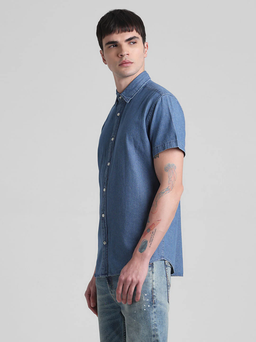 Blue Indigo Dyed Denim Shirt - Image 3