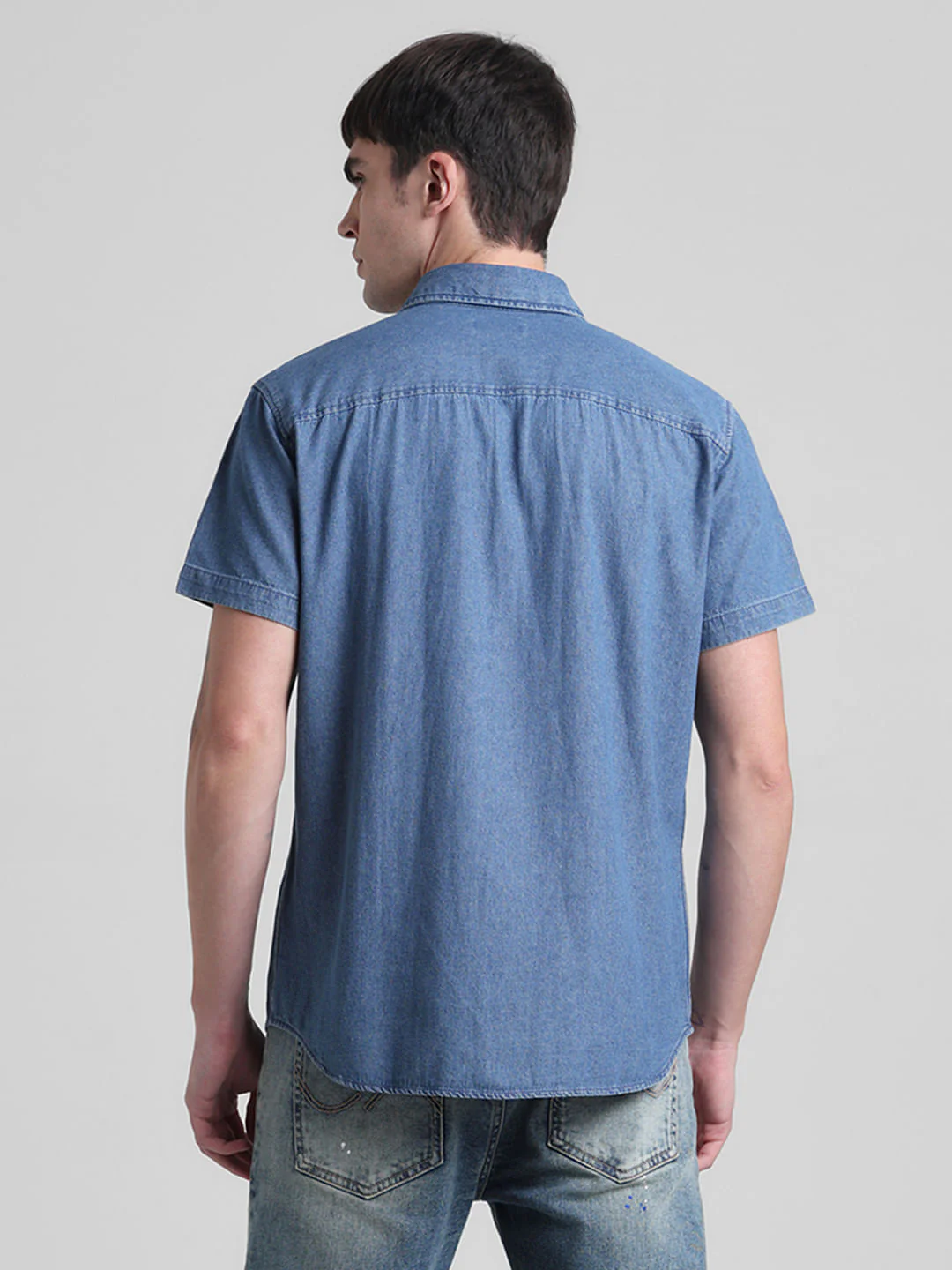 Blue Indigo Dyed Denim Shirt - Image 4