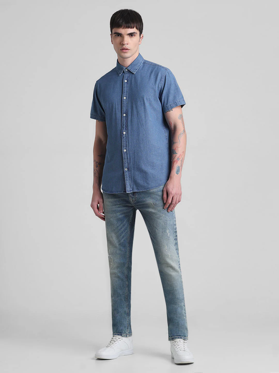 Blue Indigo Dyed Denim Shirt - Image 6