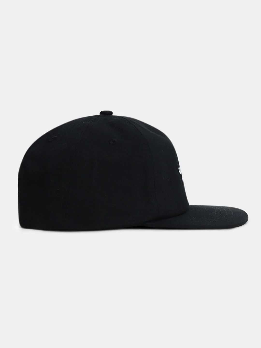 Black Embroidered Logo Cap - Image 3