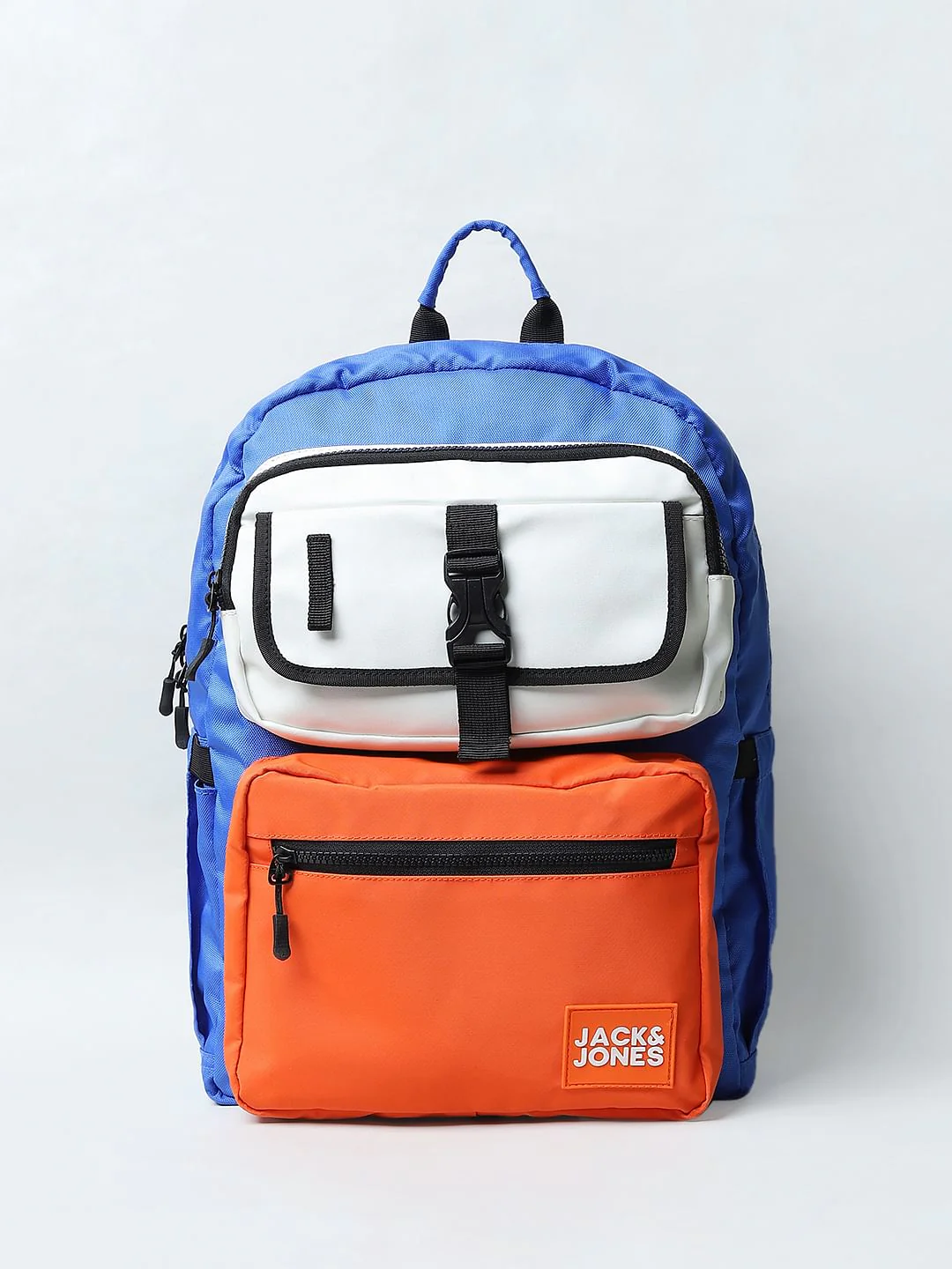 BOYS Orange Colourblocked Backpack - Image 2
