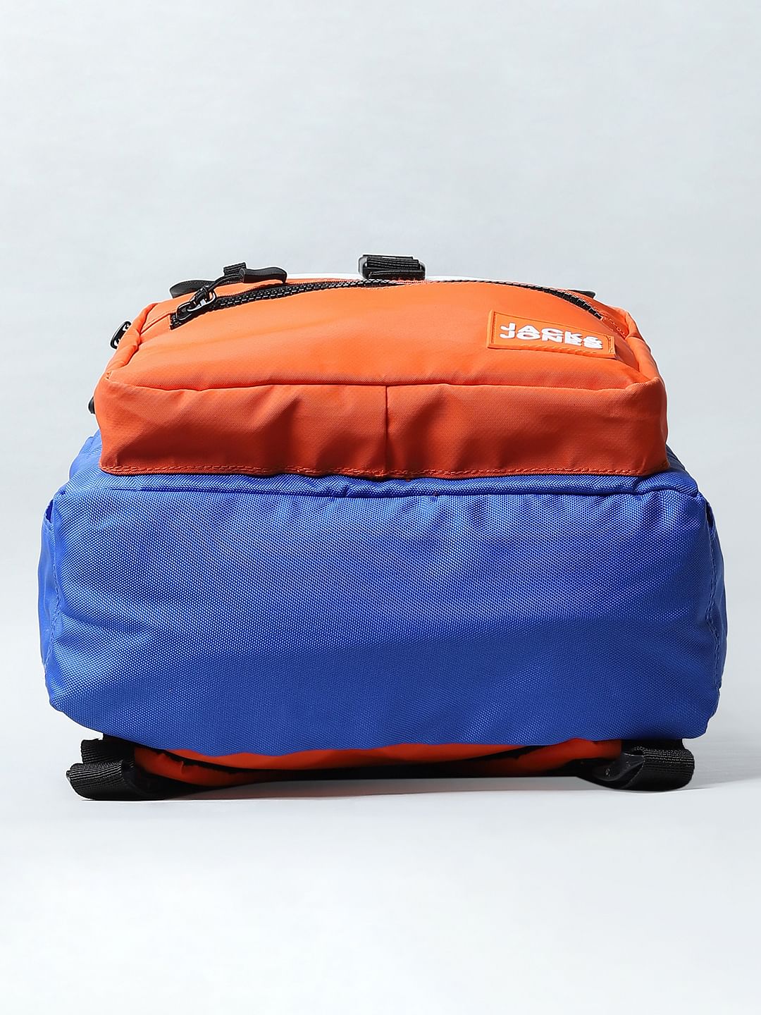 BOYS Orange Colourblocked Backpack - Image 5