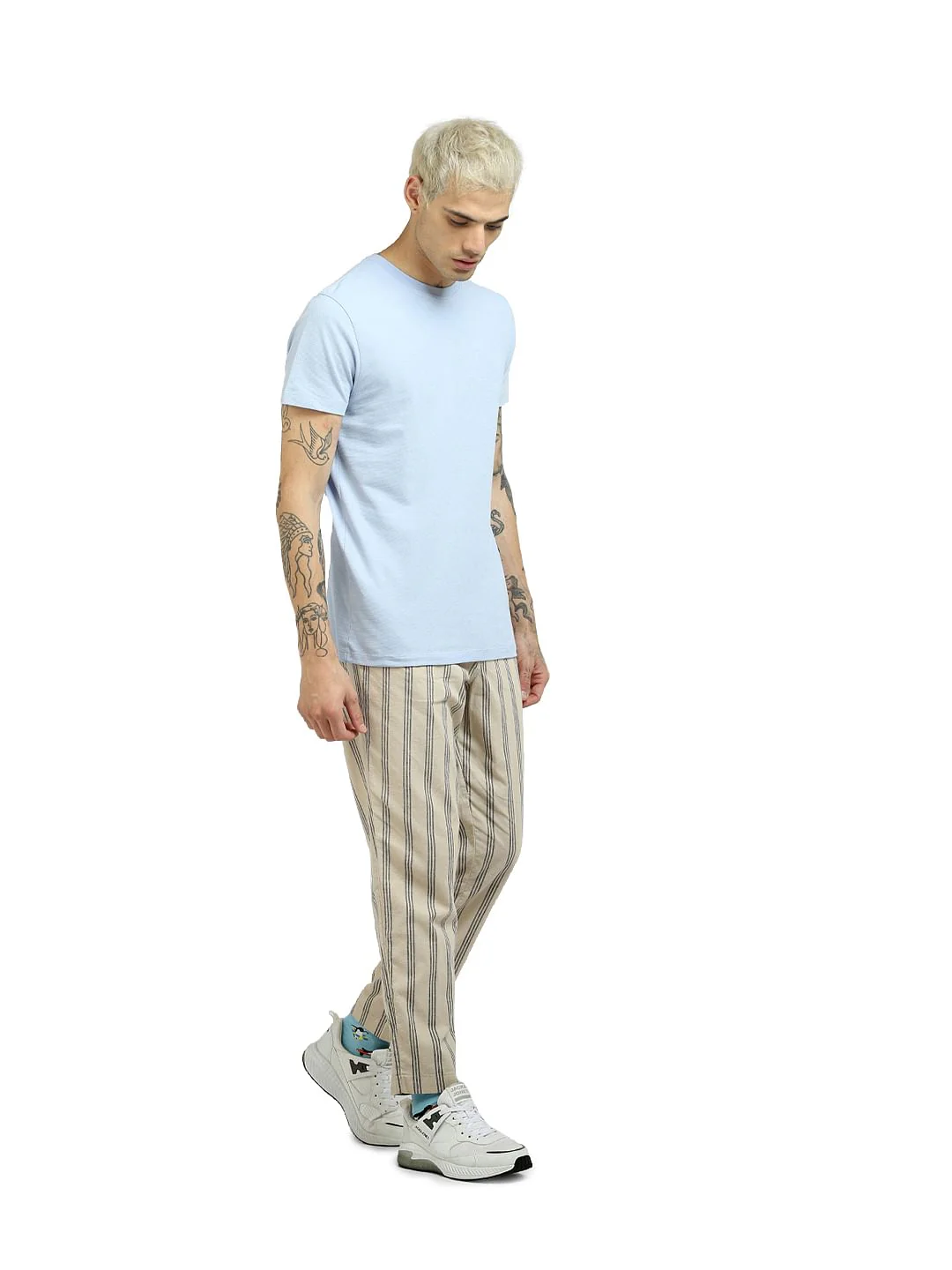 Blue Crew Neck T-shirt - Image 6