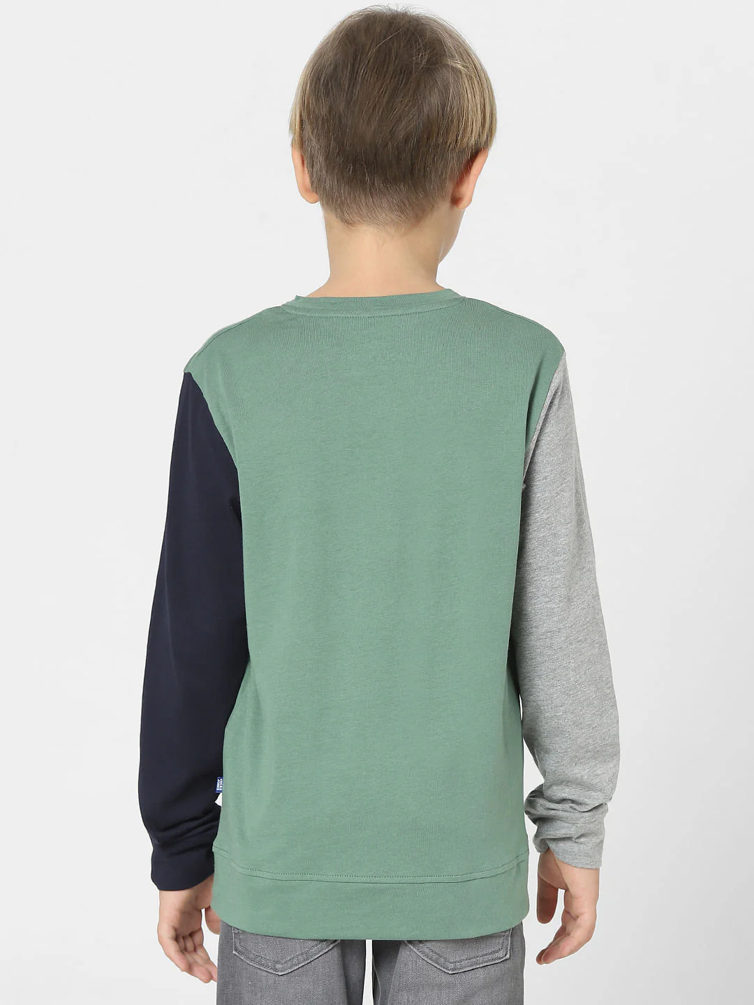 Boys Green Colourblocked Printed T-shirt - Image 4