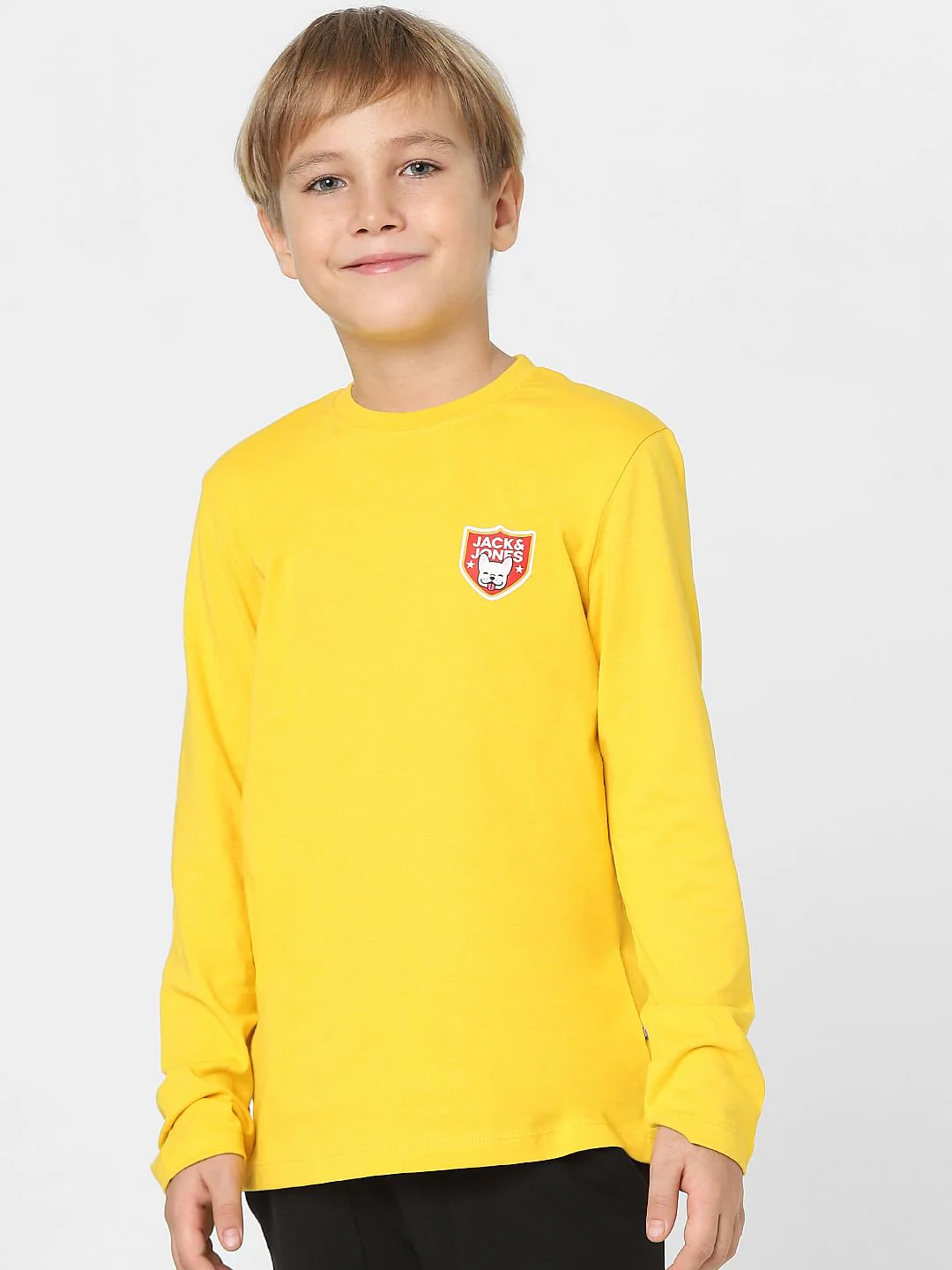 Boys Yellow Crew Neck T-shirt - Image 2