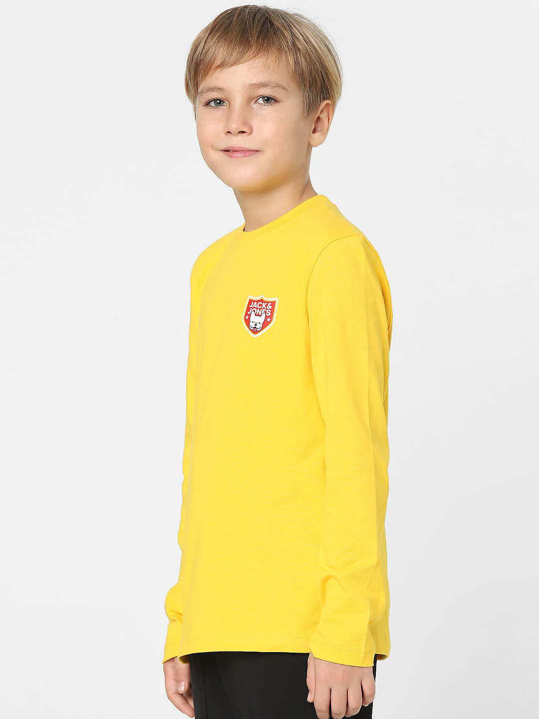 Boys Yellow Crew Neck T-shirt - Image 3