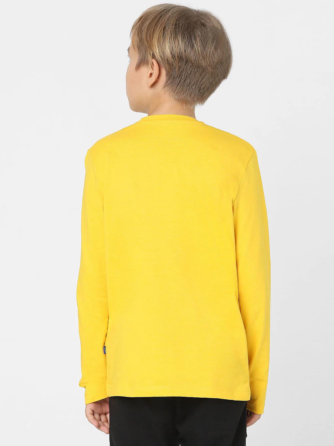 Boys Yellow Crew Neck T-shirt - Image 4
