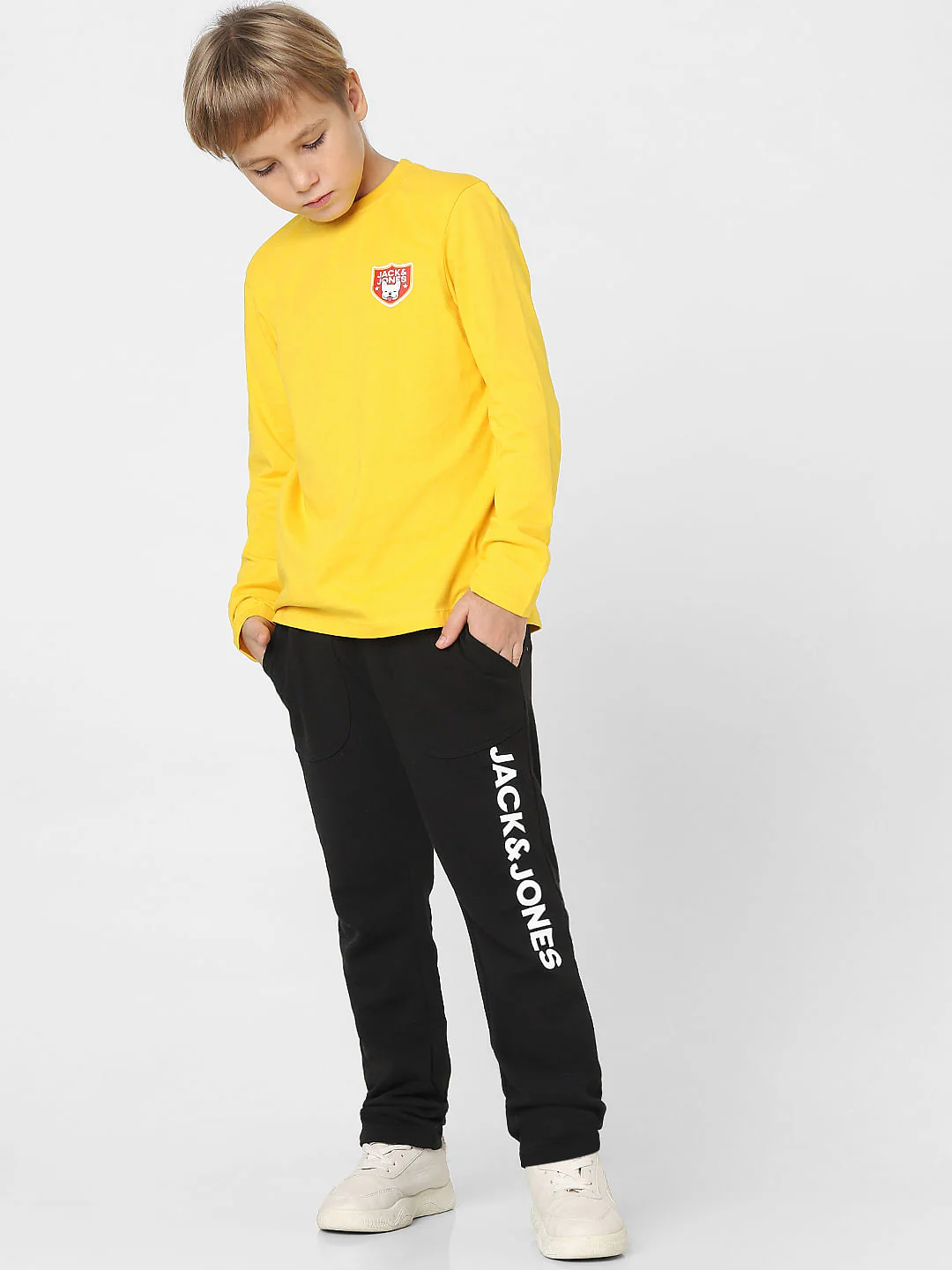 Boys Yellow Crew Neck T-shirt - Image 6