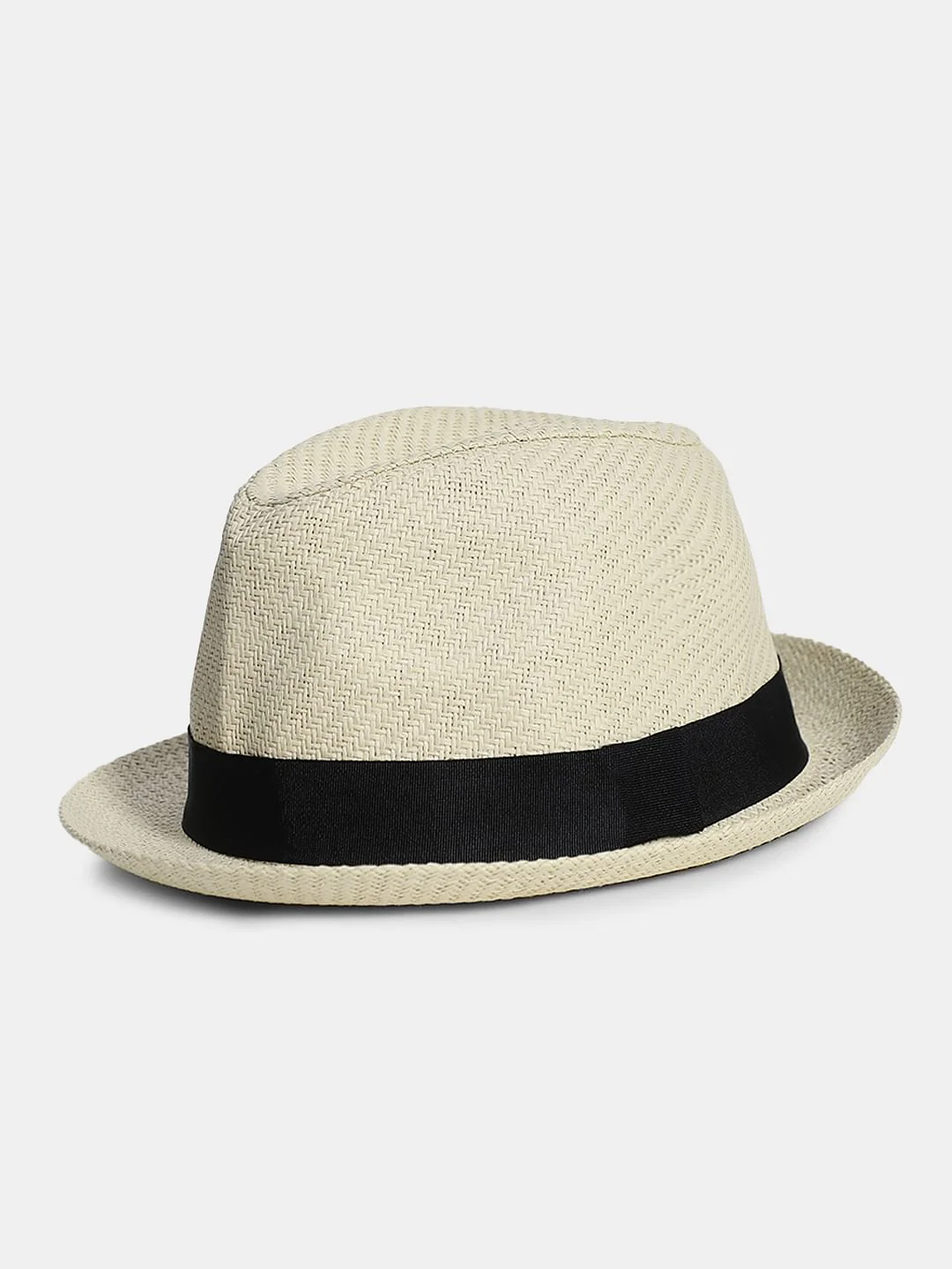 Cream Paper straw Hat - Image 3