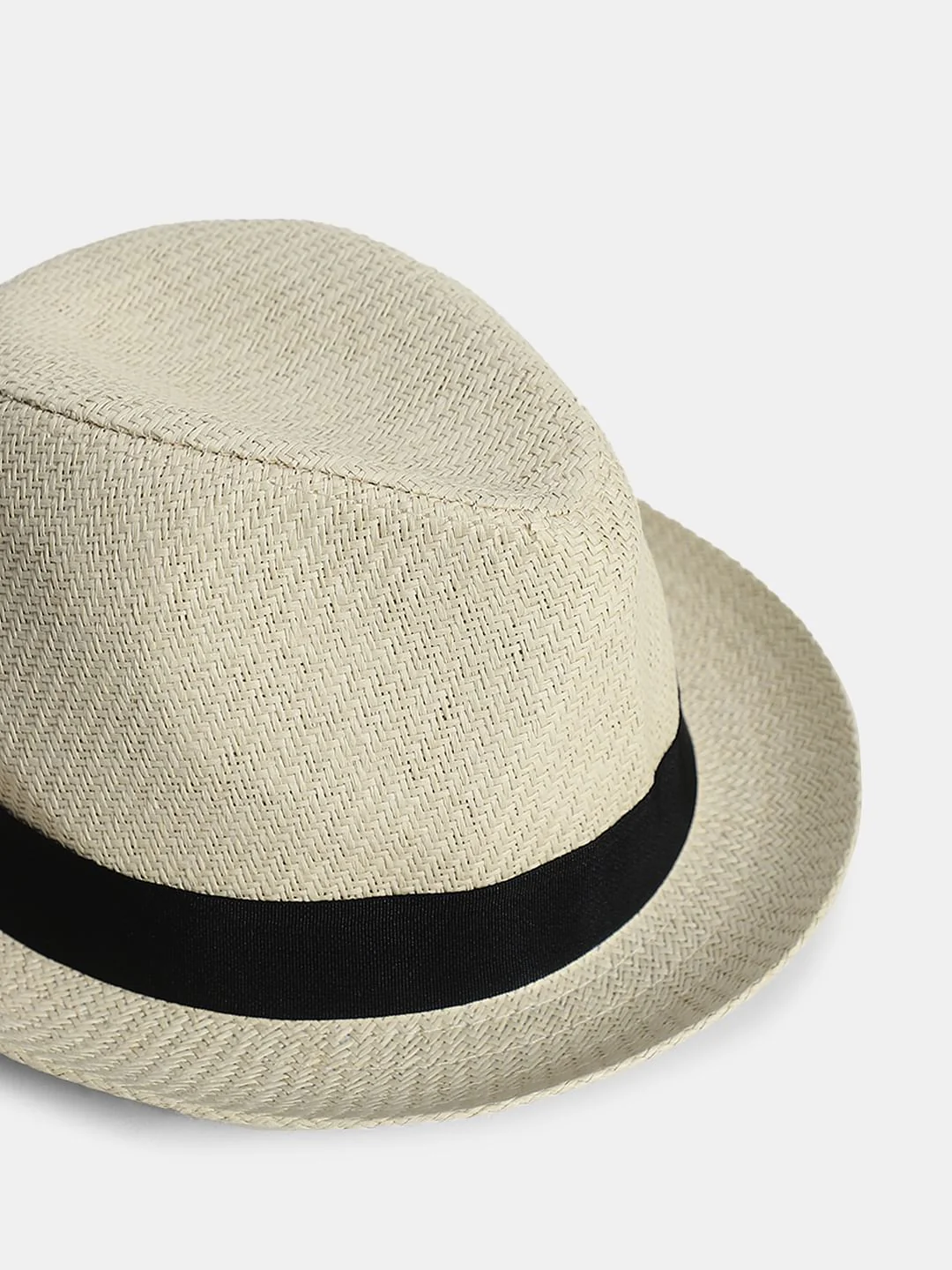 Cream Paper straw Hat - Image 4