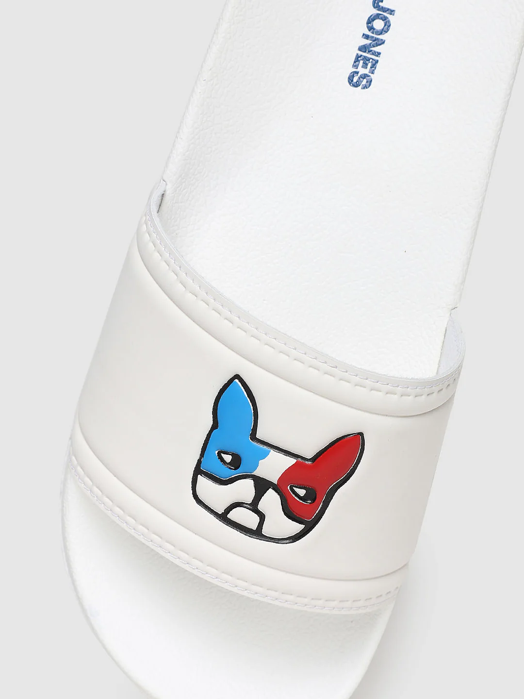 White Graphic Print Sliders - Image 4