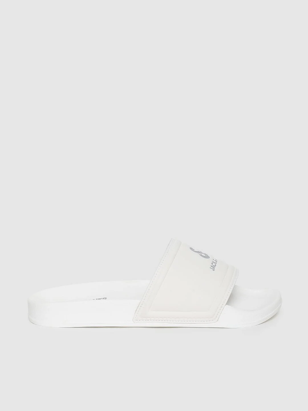 White Logo Print Sliders - Image 2