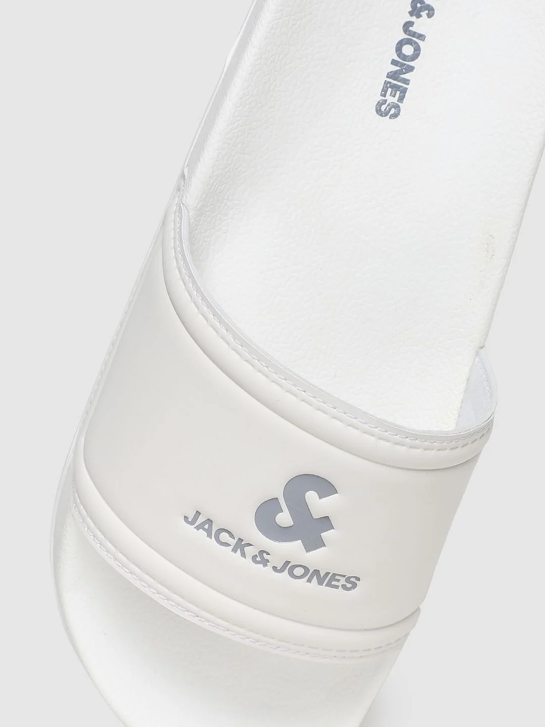 White Logo Print Sliders - Image 4