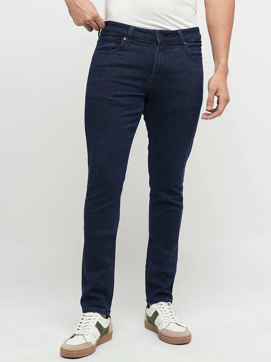 PRODUKT by JACK&JONES Blue Mid Rise Slim Fit Jeans - Image 2