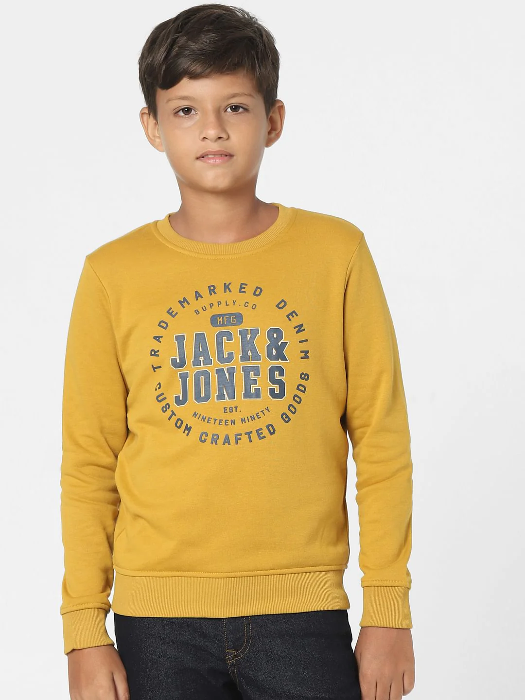 Mustard Logo Print Sweatshirt - Image 2