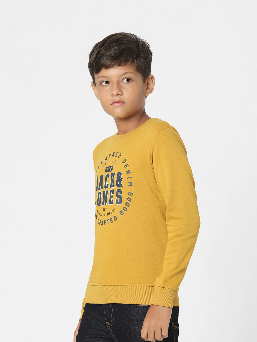 Mustard Logo Print Sweatshirt - Image 3