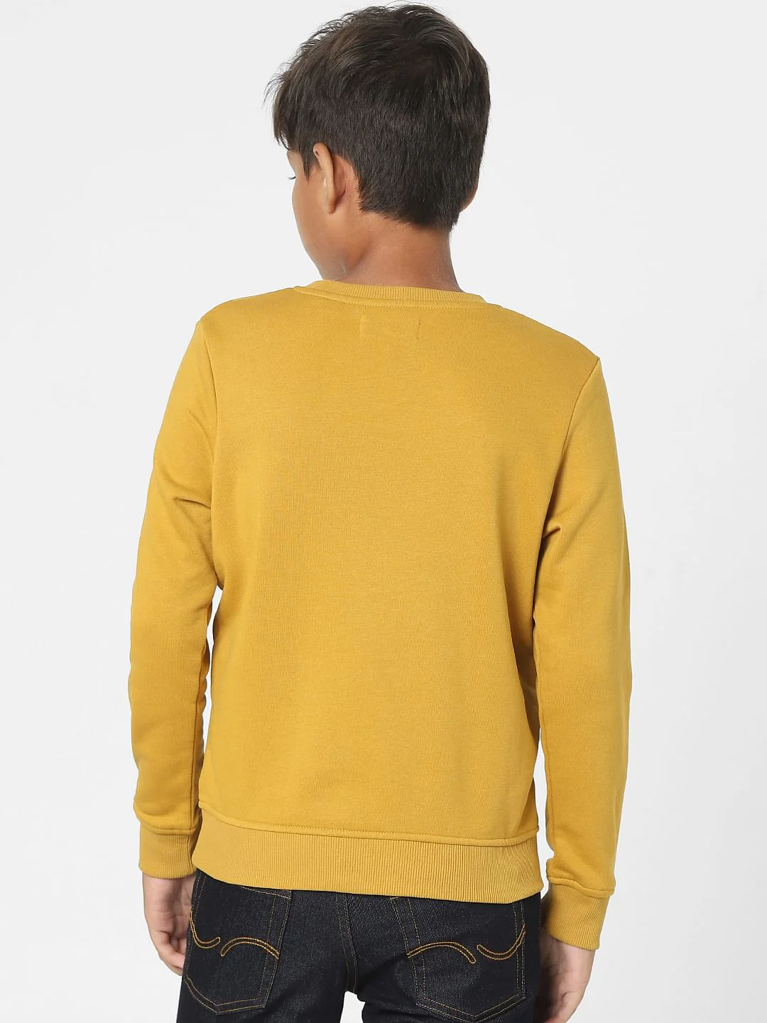Mustard Logo Print Sweatshirt - Image 4