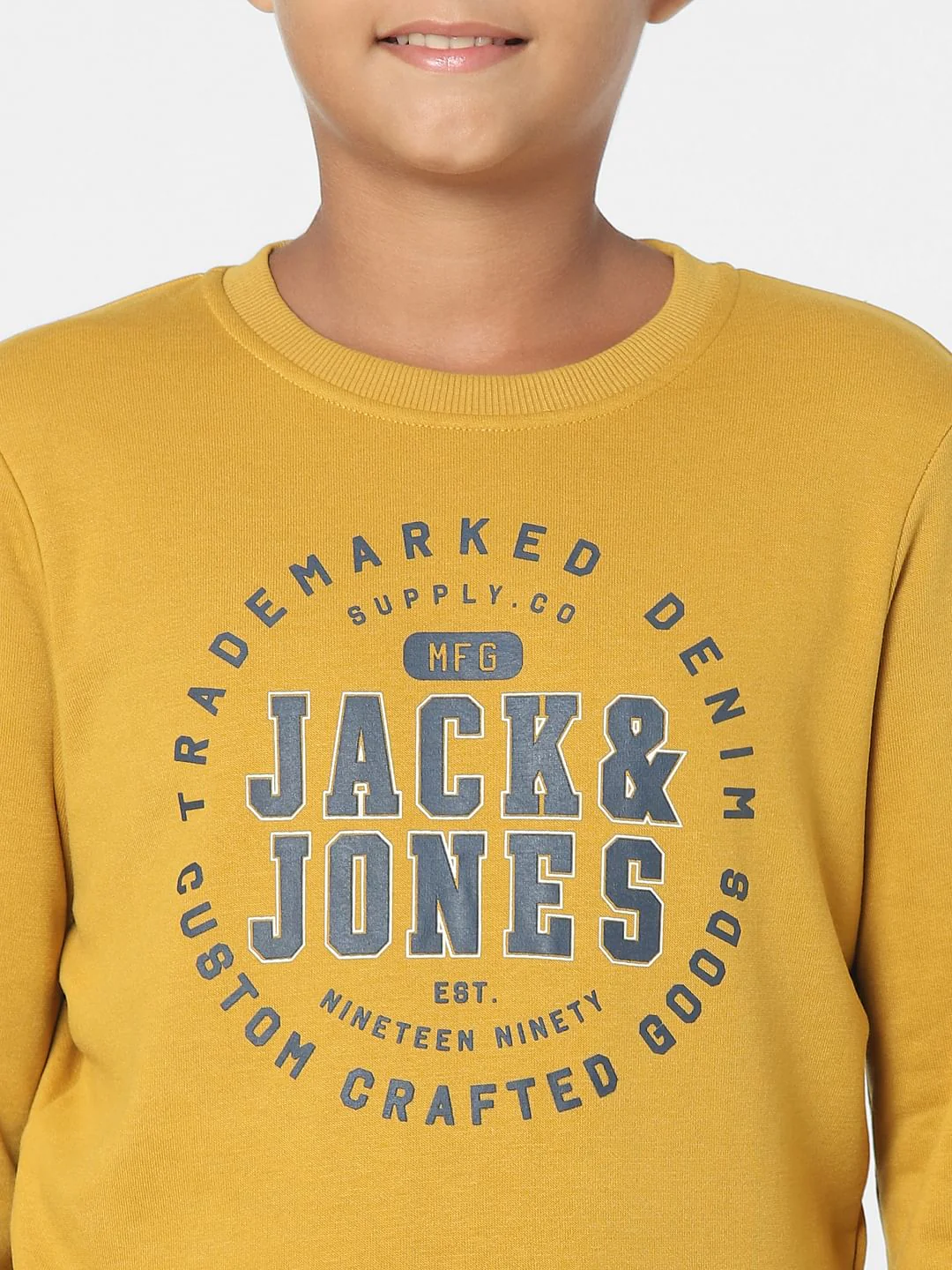 Mustard Logo Print Sweatshirt - Image 5