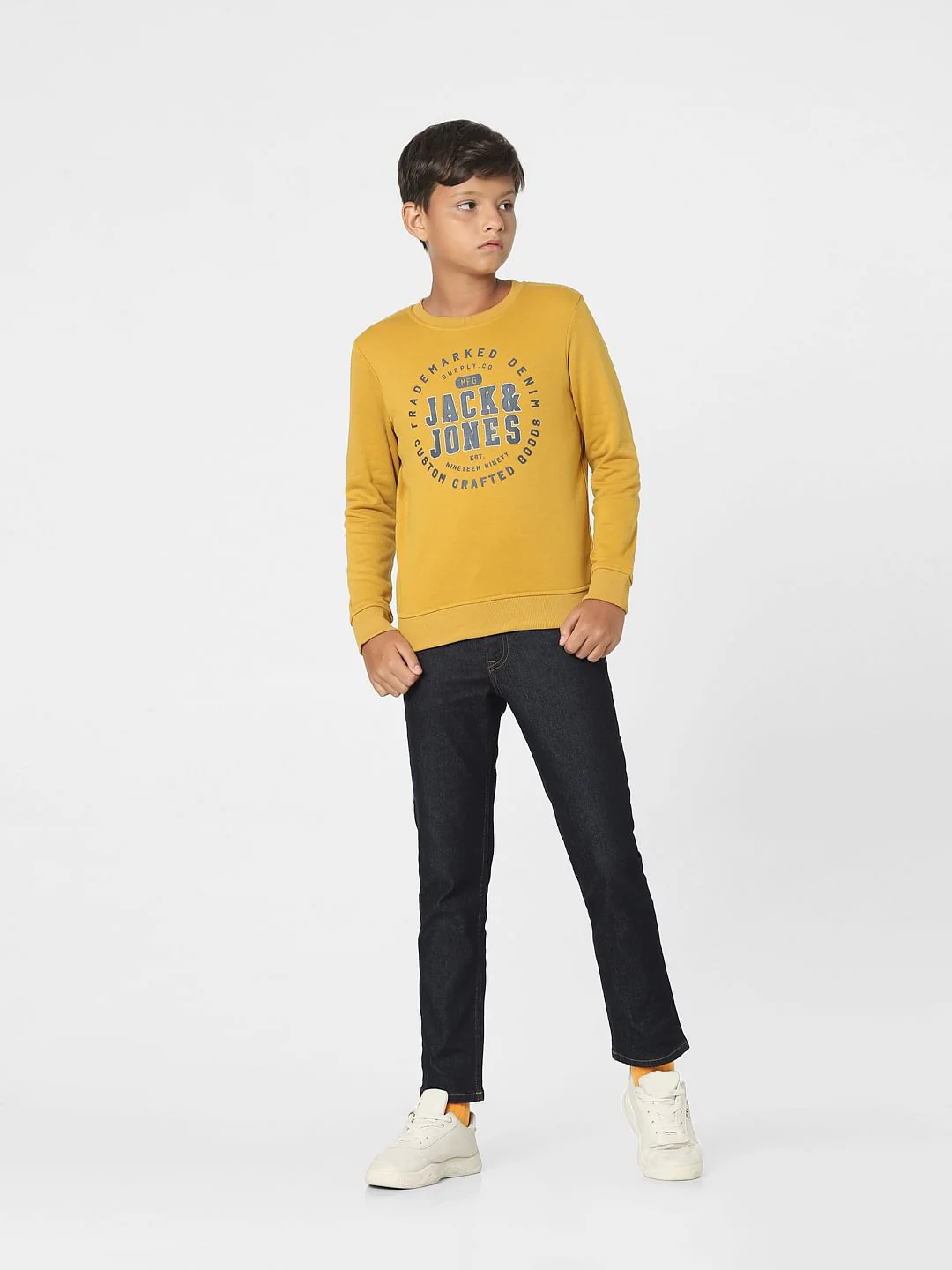 Mustard Logo Print Sweatshirt - Image 6
